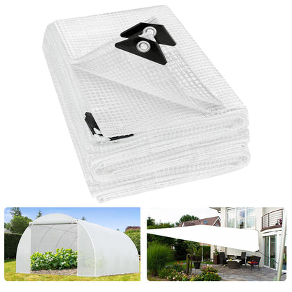 ANGAR greenhouse tarp cover with clear visibility supporting healthy plant growth