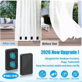 ANGAR heavy curtain weights resist strong winds for stable drapery.