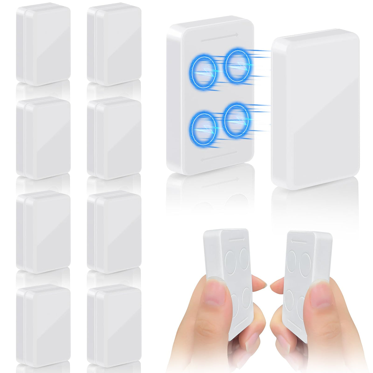 ANGAR outdoor curtain weights setup showing quick tool-free attachment for patio curtains.
