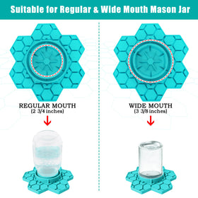 ANGAR silicone bee waterer with hex design provides stable sip platform