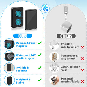 ANGAR tool-free installation for curtains enables quick, damage-free setup.