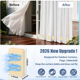 ANGAR waterproof sealed curtain weights resist rain and humidity.
