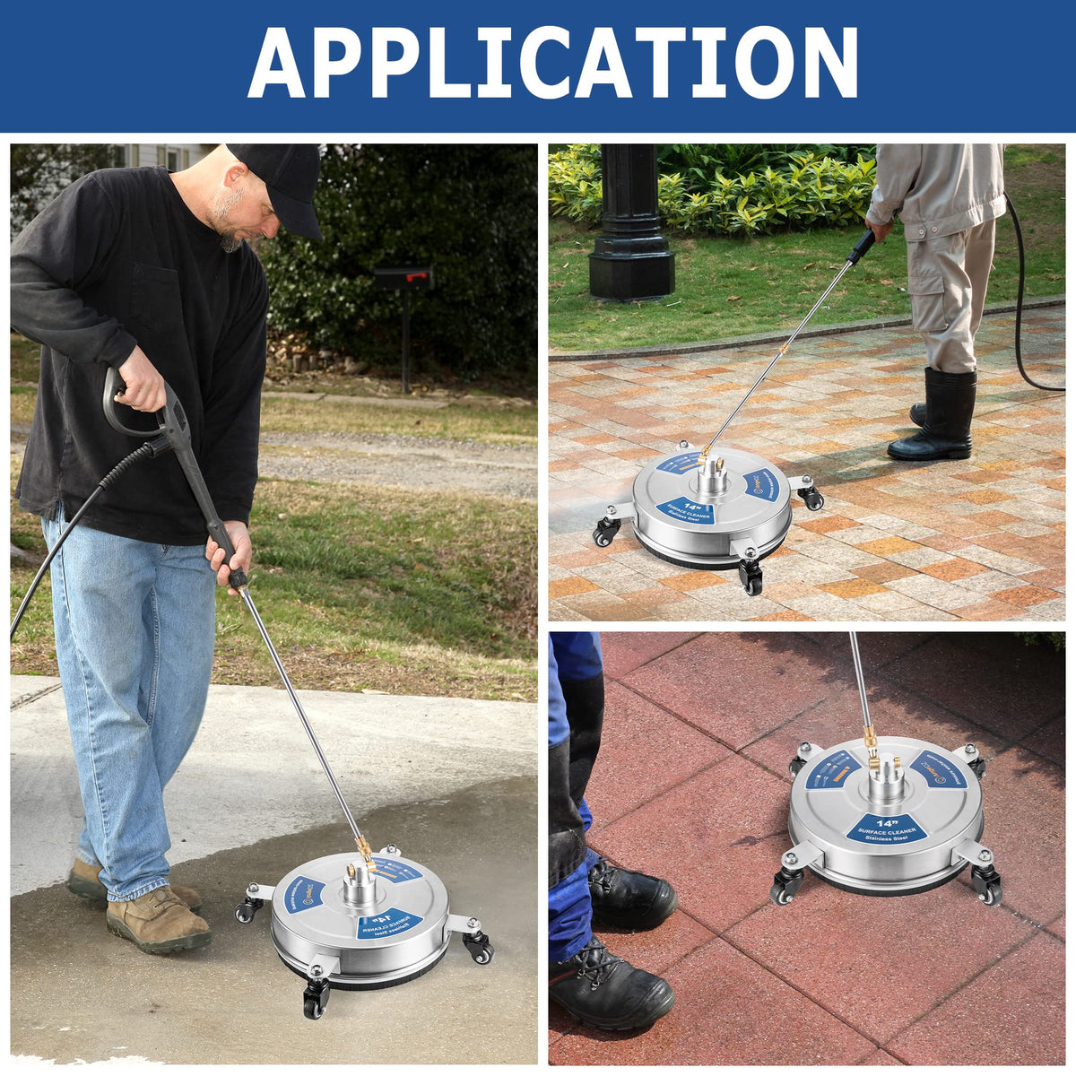AngeDZ quick-connect 1/4-inch plug enables quick, reliable setup with compatible washers.
