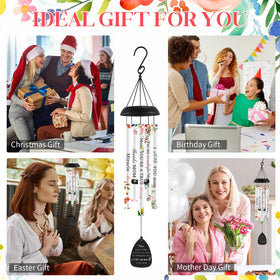 Anglechic wind chimes with colorful aluminum tubes
