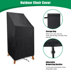 Anglekai chair cover with sliding design shedding rain and leaves