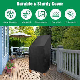 Anglekai outdoor chair cover shown with its storage bag