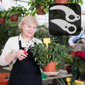 Angoily fast-cutting pruning tool speeds garden tasks.