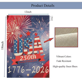 AnHdrFy patriotic garden flag 12x18 for seasonal, multi-holiday outdoor display.