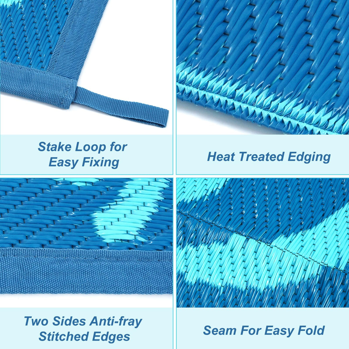 Anidaroel soft plastic-straw surface remains comfortable barefoot on the rug.