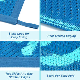 Anidaroel soft plastic-straw surface remains comfortable barefoot on the rug.