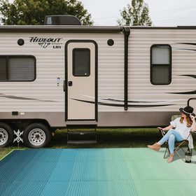 Anidaroel soft-touch surface feels comfortable barefoot outdoors