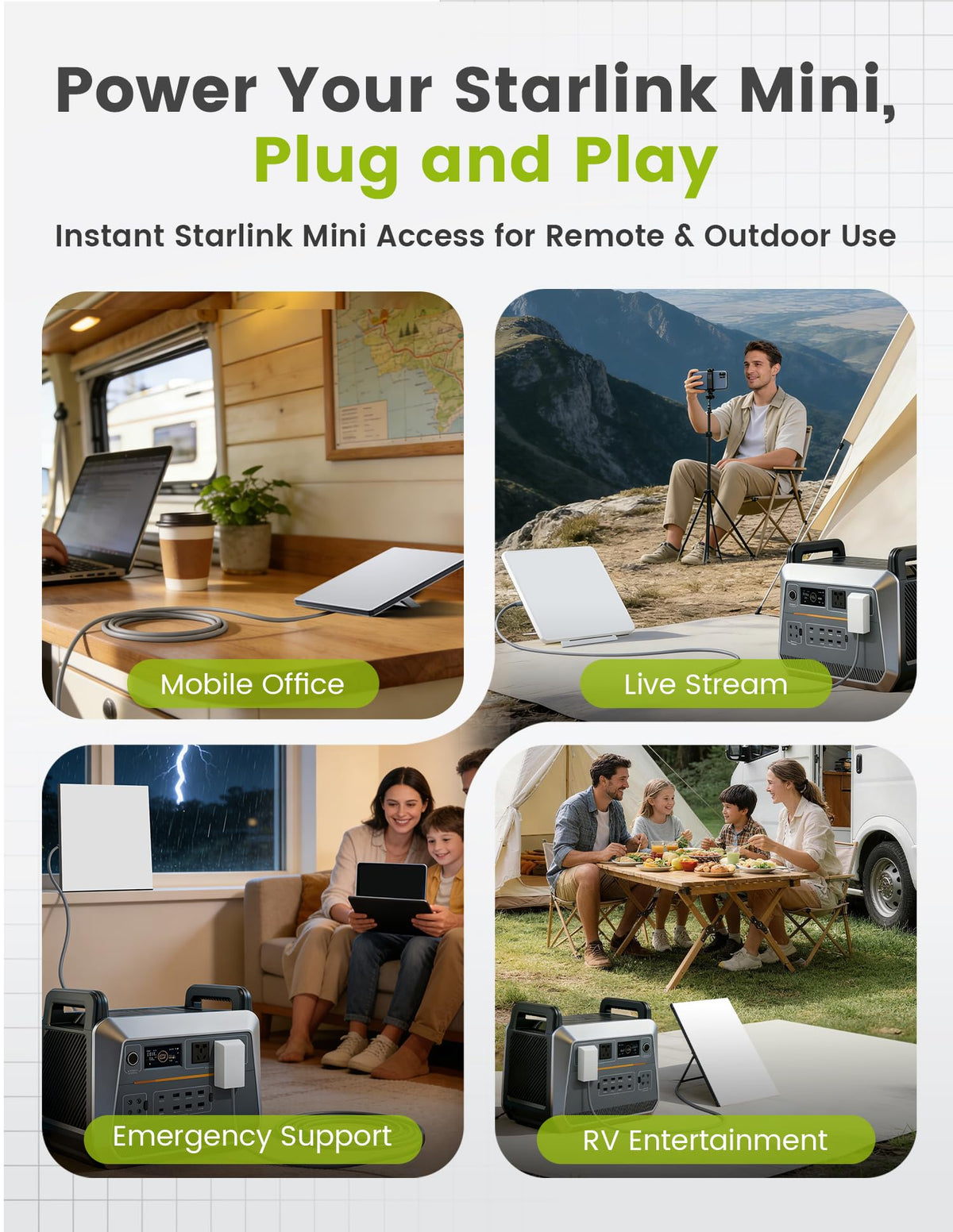 Anina Starlink Mini connection stays reliable during road trips and camping