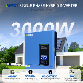 Aninerel 3000W inverter side view highlighting compact footprint for workshops