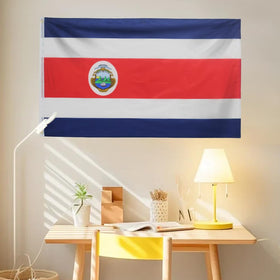 ANJOR Costa Rica flag 3x5ft brass grommets support secure mounting
