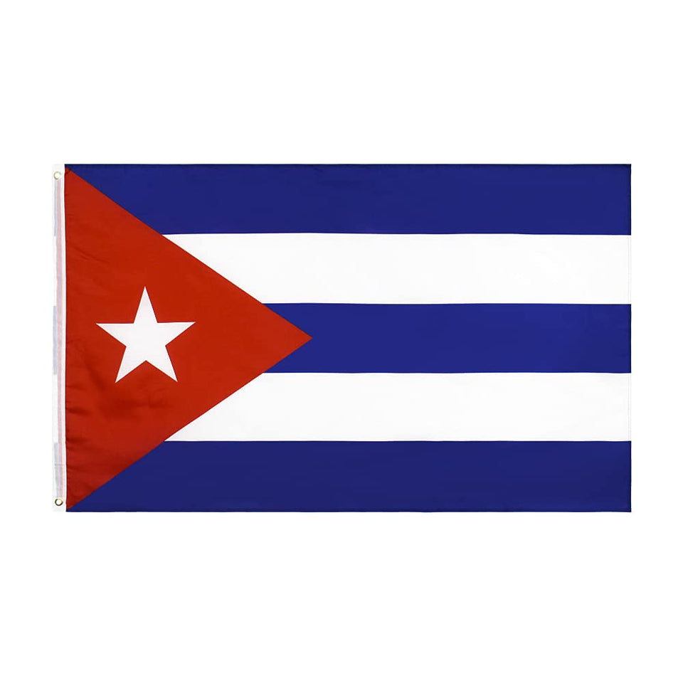 ANJOR Cuba flag 3x5 with brass grommets for durable outdoor display.