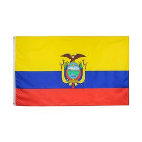 ANJOR Ecuador flag with brass grommets for outdoor display