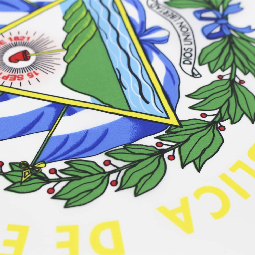 ANJOR El Salvador flag double-stitched edges for dependable mounting