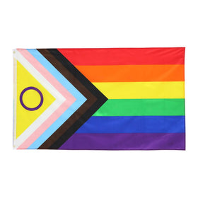 ANJOR Intersex Progress Flag with bright colors for vibrant outdoor display.