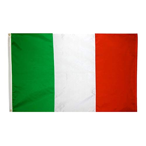 ANJOR Italy flag 3x5-foot with brass grommets for durable indoor or outdoor display.