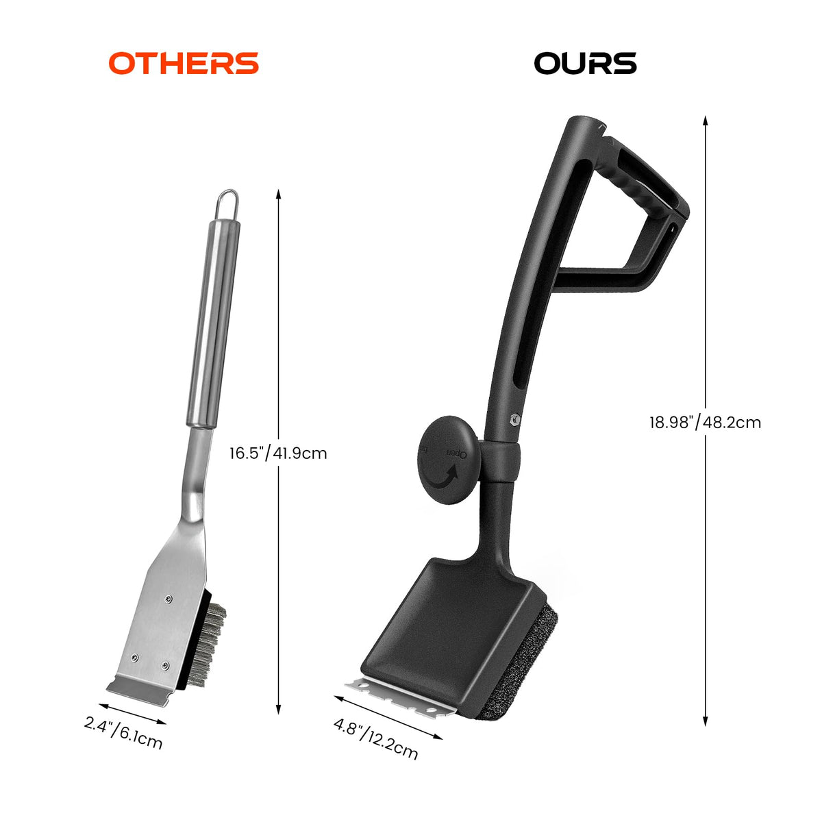 ANJUKE bottle opener and stainless hook for lifting grates