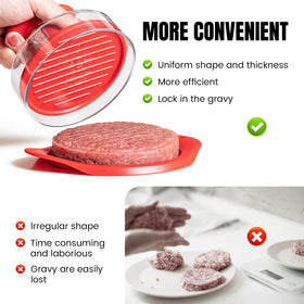 ANJUKE Burger Press top rack dishwasher safe design simplifies maintenance.