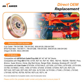 Antanker flat idler pulley outer diameter with precise sizing for deck alignment