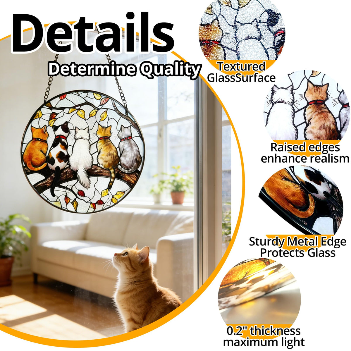 Ankefresh Cat Suncatcher makes a thoughtful gift for moms and friends.