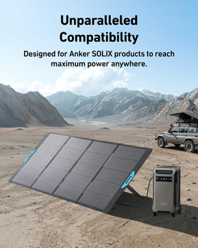 Anker SOLIX PS400 durable construction protects panels during rugged outdoor use.