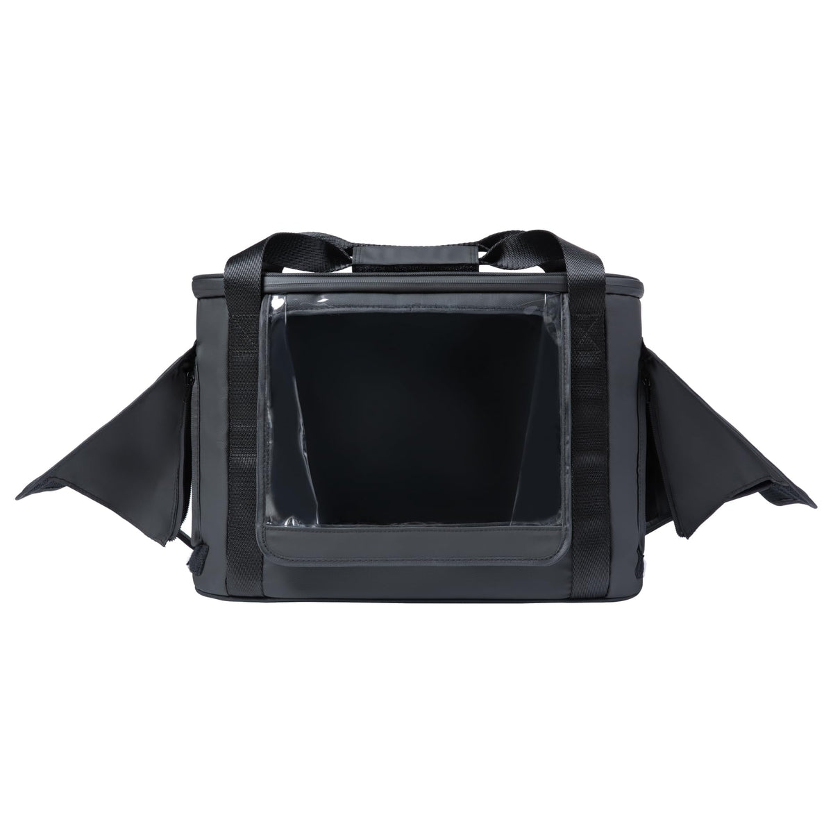 Anker SOLIX bag interior shows storage for cables.