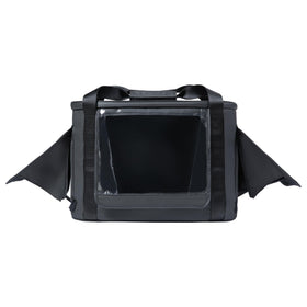 Anker SOLIX bag interior shows storage for cables.