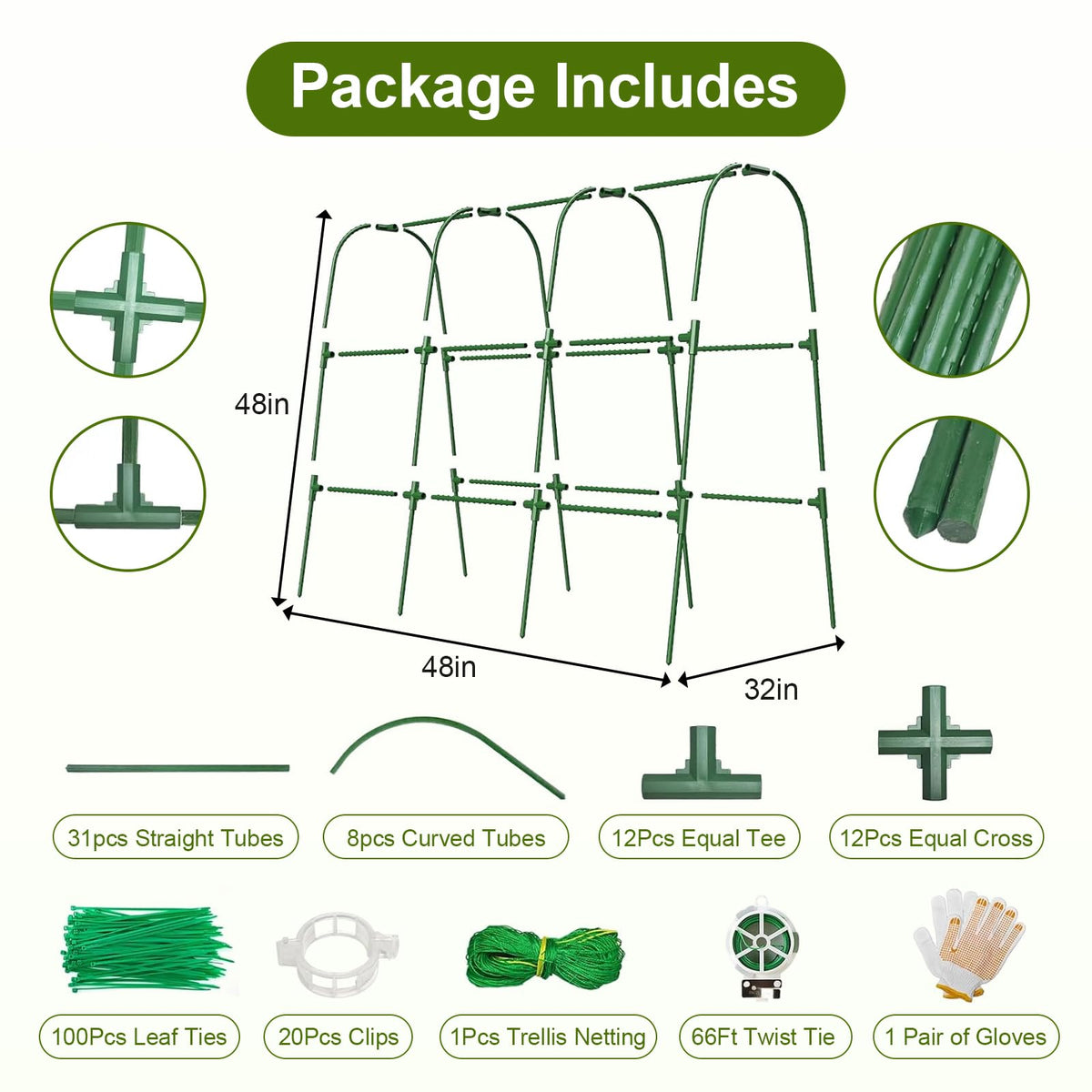 Anlass heavy-duty galvanized steel trellis resists rust in all weather