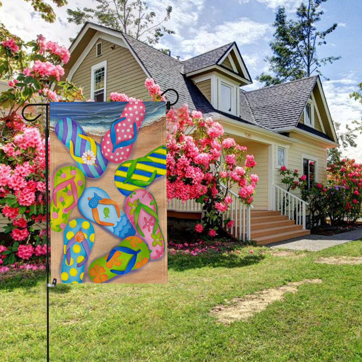 Anley 2-Inch Sleeve Flag is easy to mount on compatible poles.