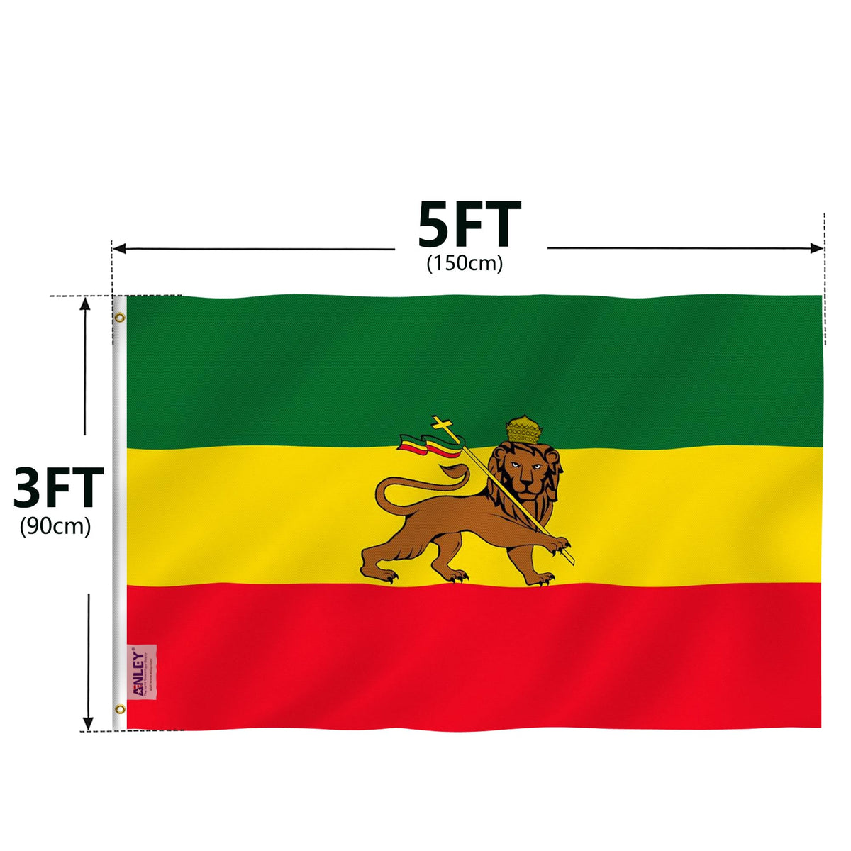 Anley 3x5-foot flag packaging for reliable shipment