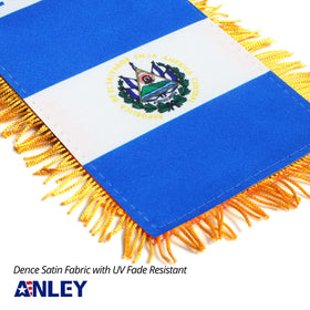 Anley 4x6 flag fits most vehicles for easy decor.