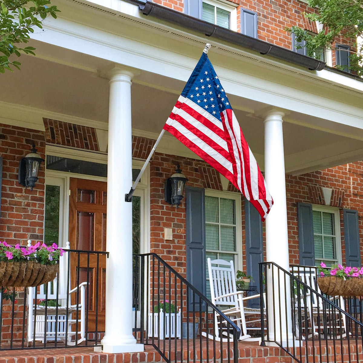 Anley aluminum heavy-duty bracket for wind-resilient flag mounting
