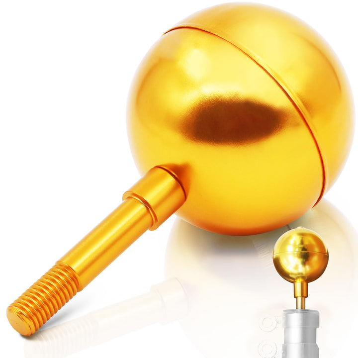 Anley gold ball topper on flagpole enhances durability and style