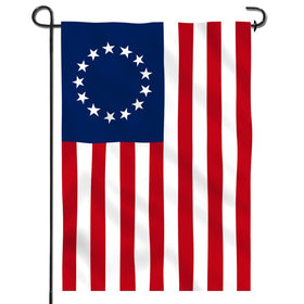 ANLEY Betsy Ross garden flag front view with double-sided design and vibrant colors