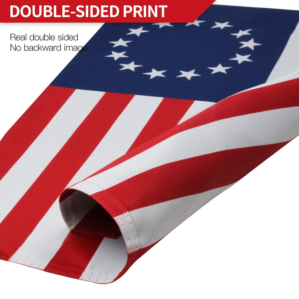 ANLEY Betsy Ross garden flag weather resistance in outdoor setting