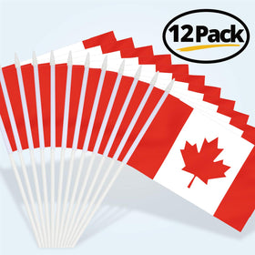 Anley Canada mini flag with sturdy spear top pole for easy waving