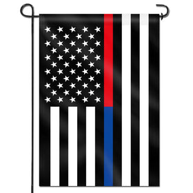 Anley double-sided garden flag front view with vivid colors for front yard display.