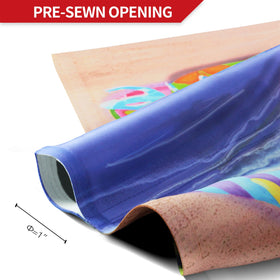 Anley Double-Sided Garden Flag shows images on both sides for consistent visibility.
