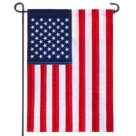 Anley garden flag with embroidered stars for durable outdoor display
