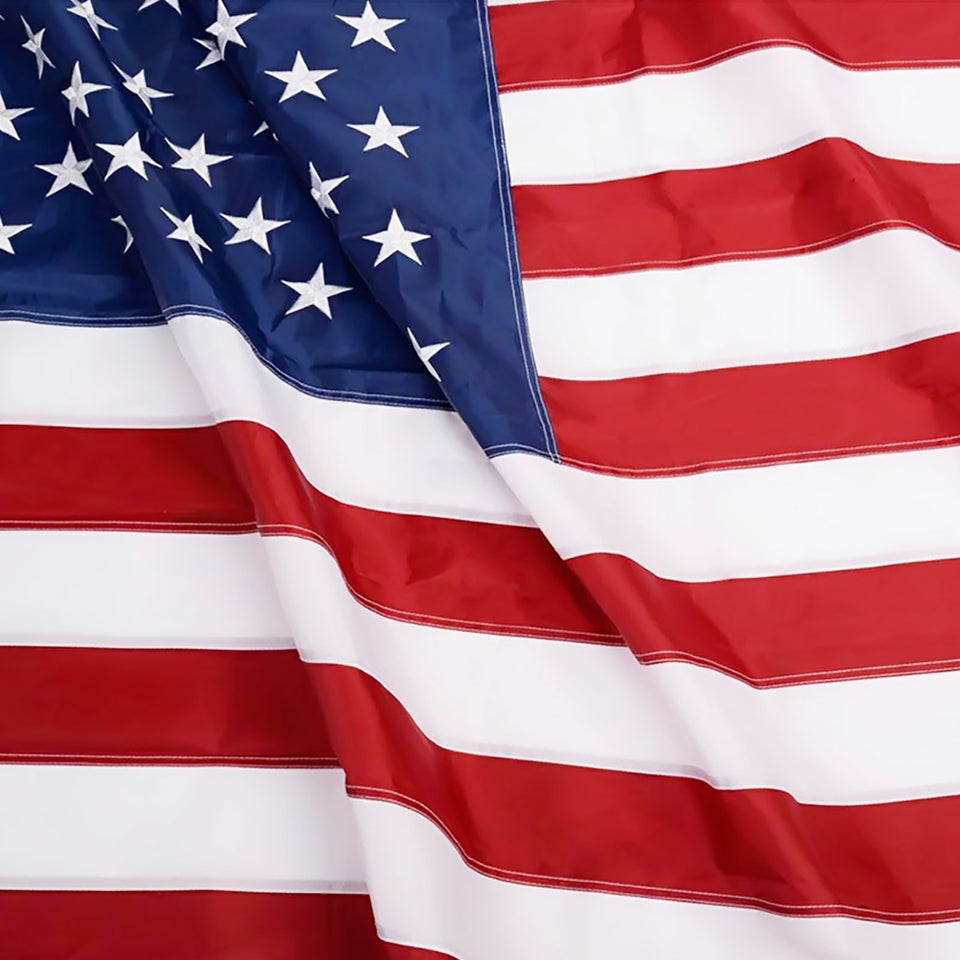 ANLEY EverStrong American Flag 3x5 foot heavy-duty flag ready for windy outdoor display.