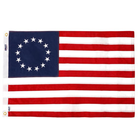 Anley EverStrong Betsy Ross flag with embroidered stars for vivid outdoor display.