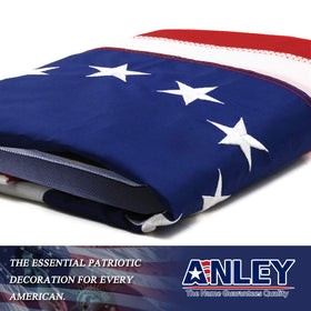 Four rows of lock stitching on the Anley Betsy Ross flag.