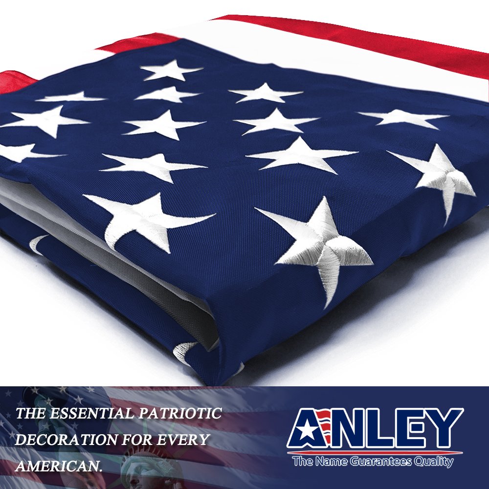 ANLEY EverStrong flag showcasing sewn stripes and durable craftsmanship.