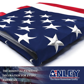 ANLEY EverStrong flag showcasing sewn stripes and durable craftsmanship.