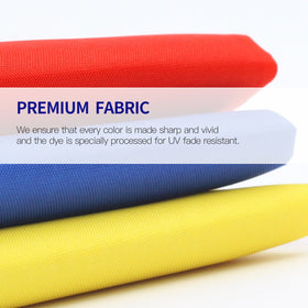 Anley fade-proof polyester flag maintains sharp color in sun exposure
