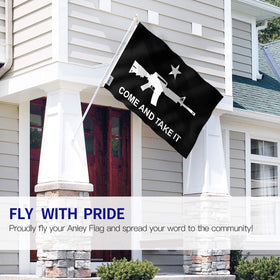 Anley Fly Breeze 3x5 flag with a sturdy canvas header for durable mounting