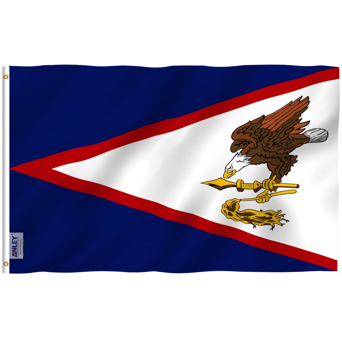 Anley Fly Breeze American Samoa flag 3x5 with vivid color and fade resistance for outdoor display